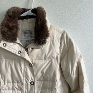 Cream Eddie Bauer 700 goose down fill
